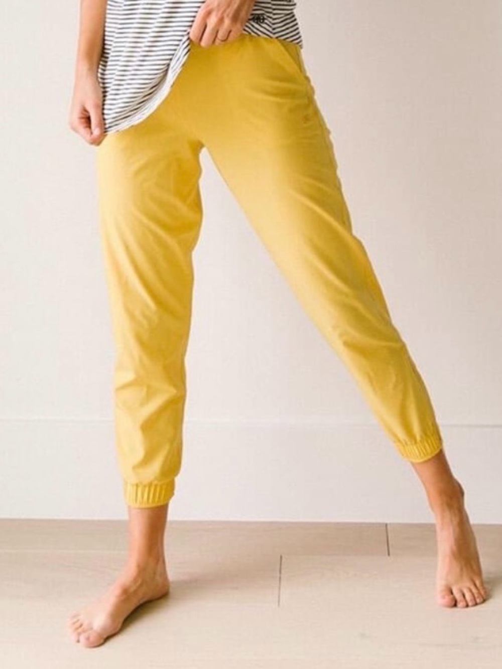Albion Lemon Yellow Jetsetter Track Joggers
